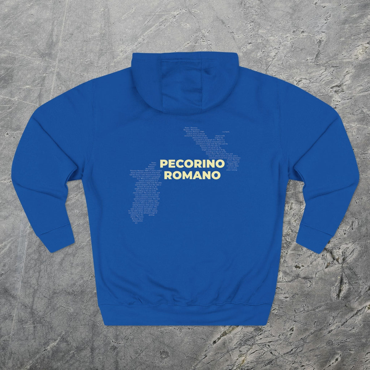 Pecorino Romano Cheese Map - Midweight Hoodie-Hoodie-gift ideas for foodies-Knife Shift