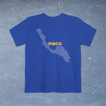 Pisco Map - Pocket T-shirt-T-Shirt-gift ideas for foodies-Knife Shift