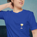 Pisco Map - Pocket T-shirt-T-Shirt-gift ideas for foodies-Knife Shift