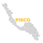 Pisco Map - Pocket T-shirt-T-Shirt-gift ideas for foodies-Knife Shift