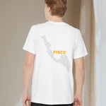 Pisco Map - Pocket T-shirt-T-Shirt-gift ideas for foodies-Knife Shift