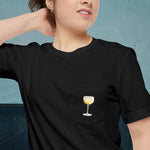 Pisco Map - Pocket T-shirt-T-Shirt-gift ideas for foodies-Knife Shift