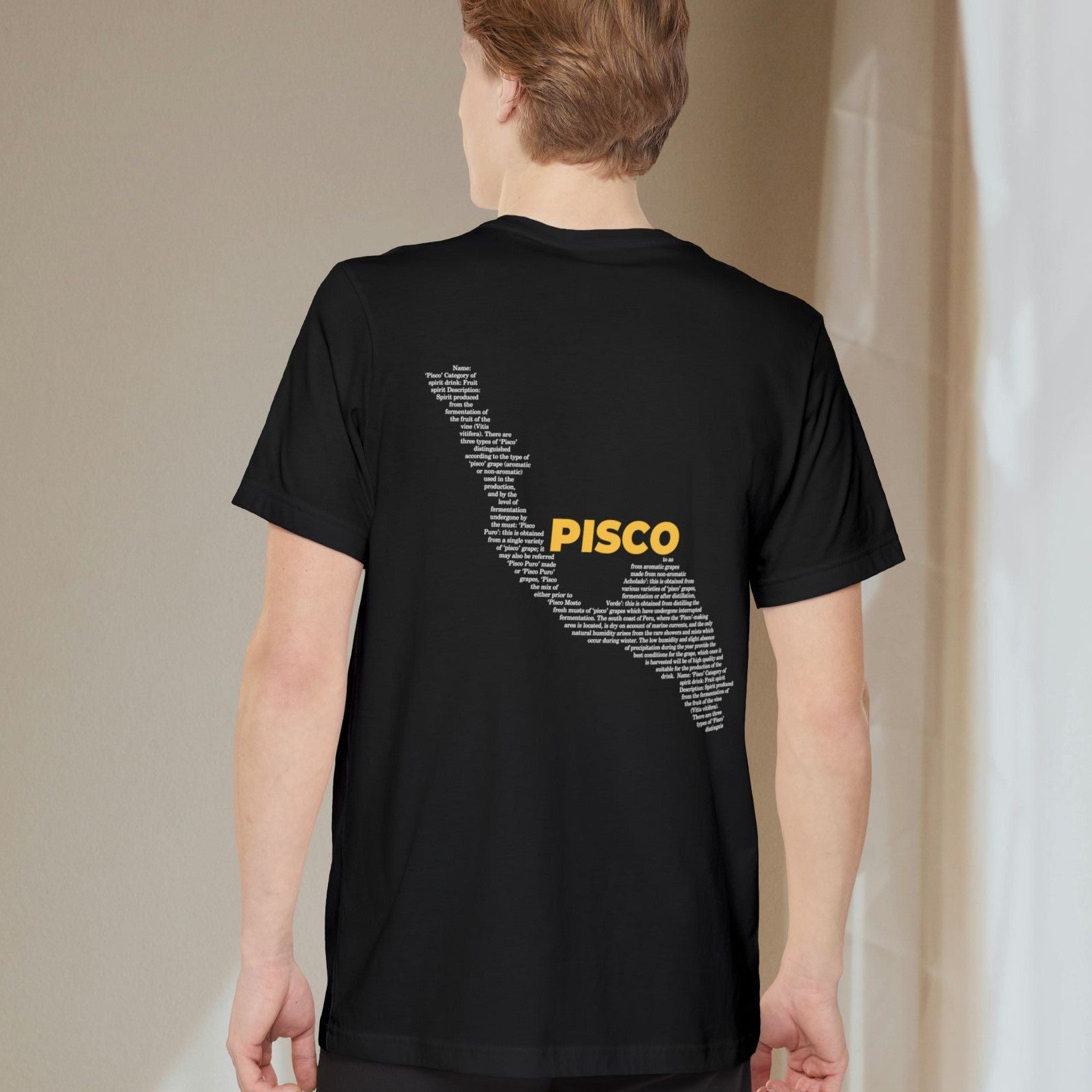 Pisco Map - Pocket T-shirt-T-Shirt-gift ideas for foodies-Knife Shift