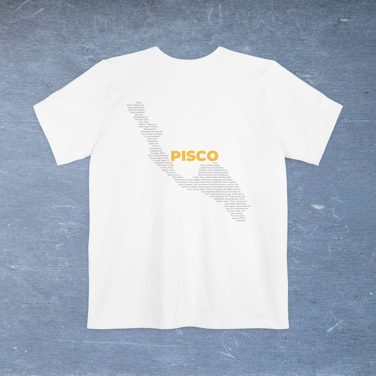 Pisco Map - Pocket T-shirt-T-Shirt-gift ideas for foodies-Knife Shift