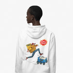 Pizza Delivery Race - Food Pop Art Hoodie-Hoodie-gift ideas for foodies-Knife Shift