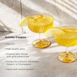 Gatsby Coupe Glasses Set of 2 - Knife Shift