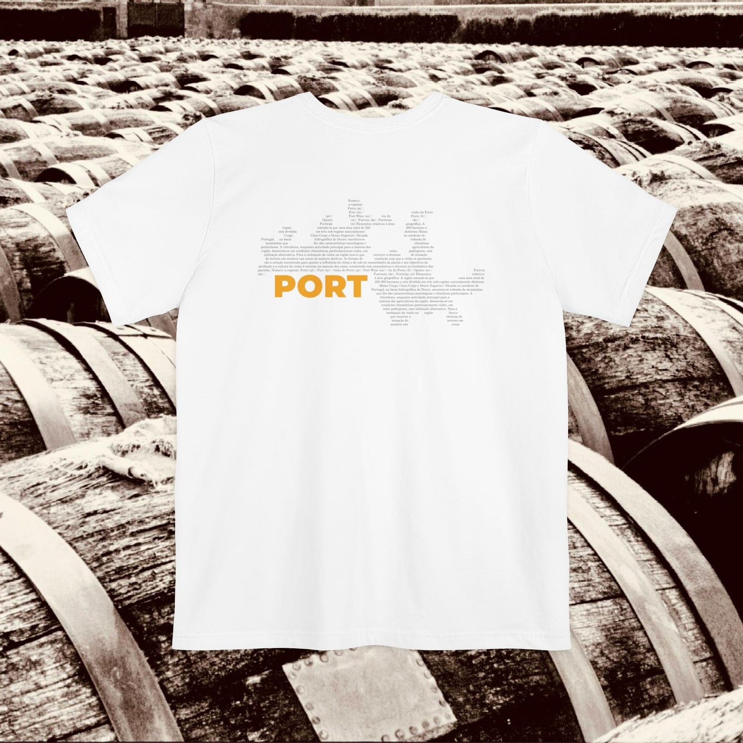 Port Wine Map - Pocket T-shirt-T-Shirt-gift ideas for foodies-Knife Shift