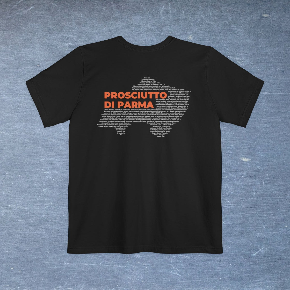 Prosciutto di Parma Map - Pocket T-shirt-T-Shirt-gift ideas for foodies-Knife Shift