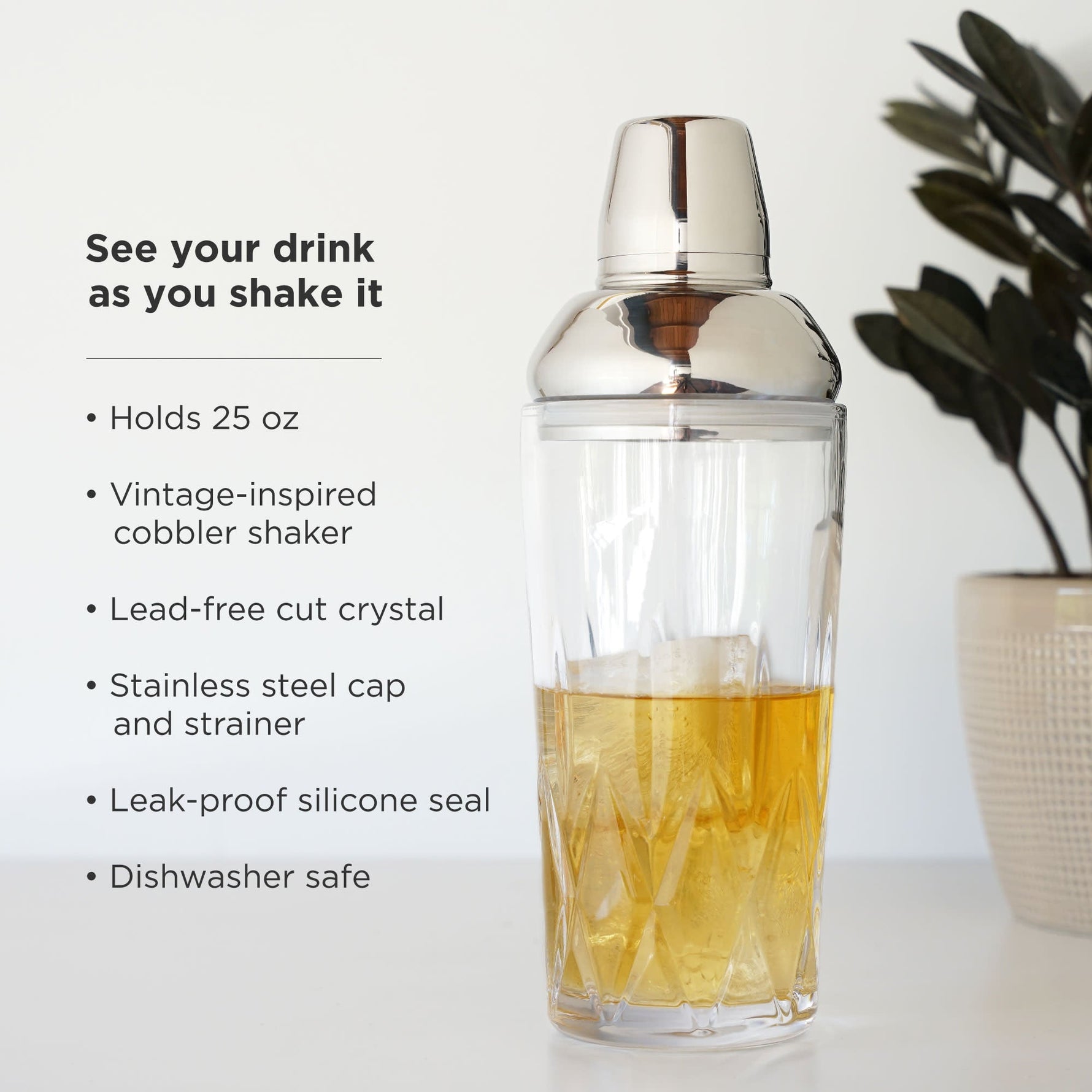 Admiral Crystal Cocktail Shaker - Knife Shift