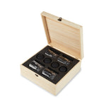 8-Piece Ice Sphere Mold and Crystal Rocks Glass Gift Set - Knife Shift