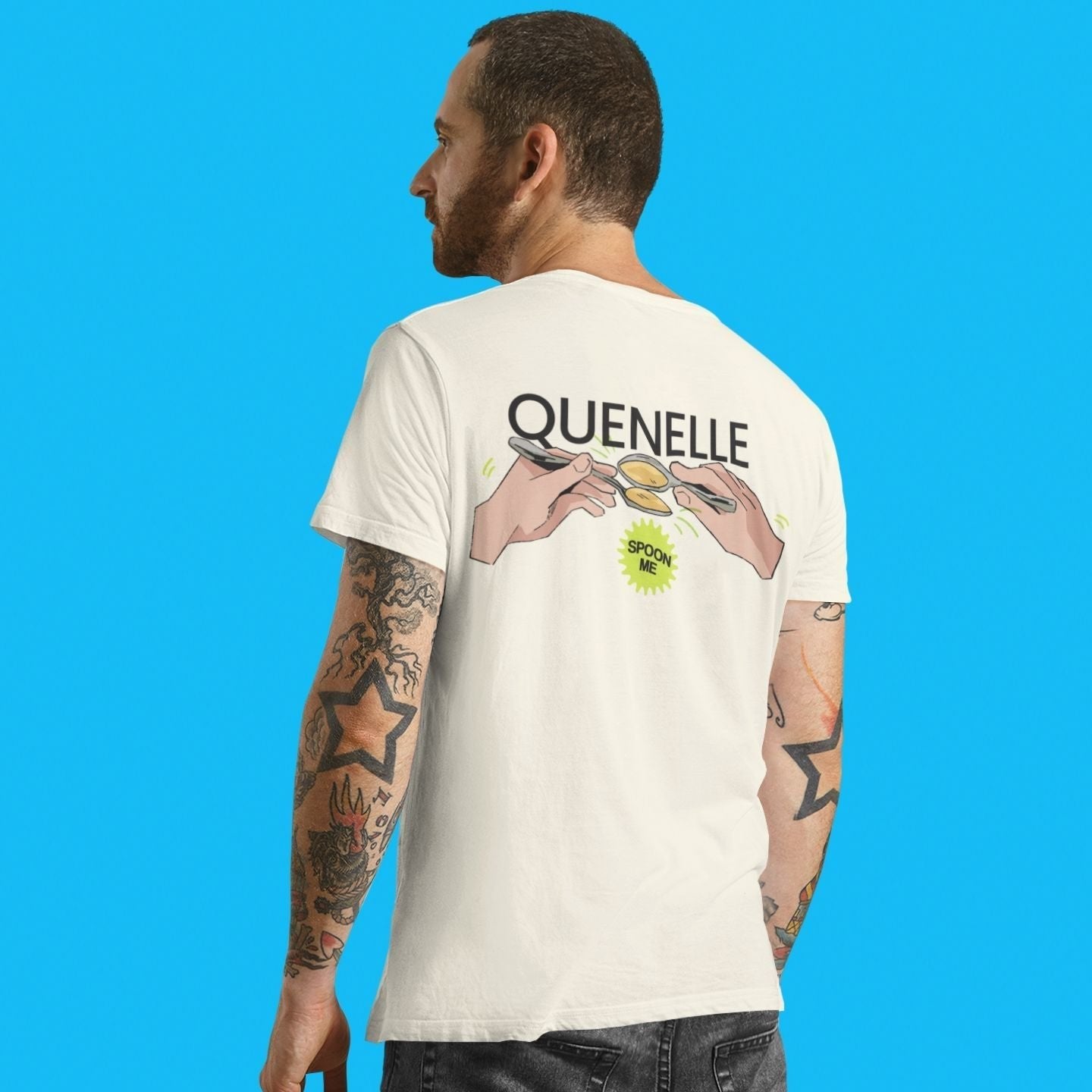 Quenelle Technique - Unisex Heavyweight T-shirt-T-Shirt-gift ideas for foodies-Knife Shift