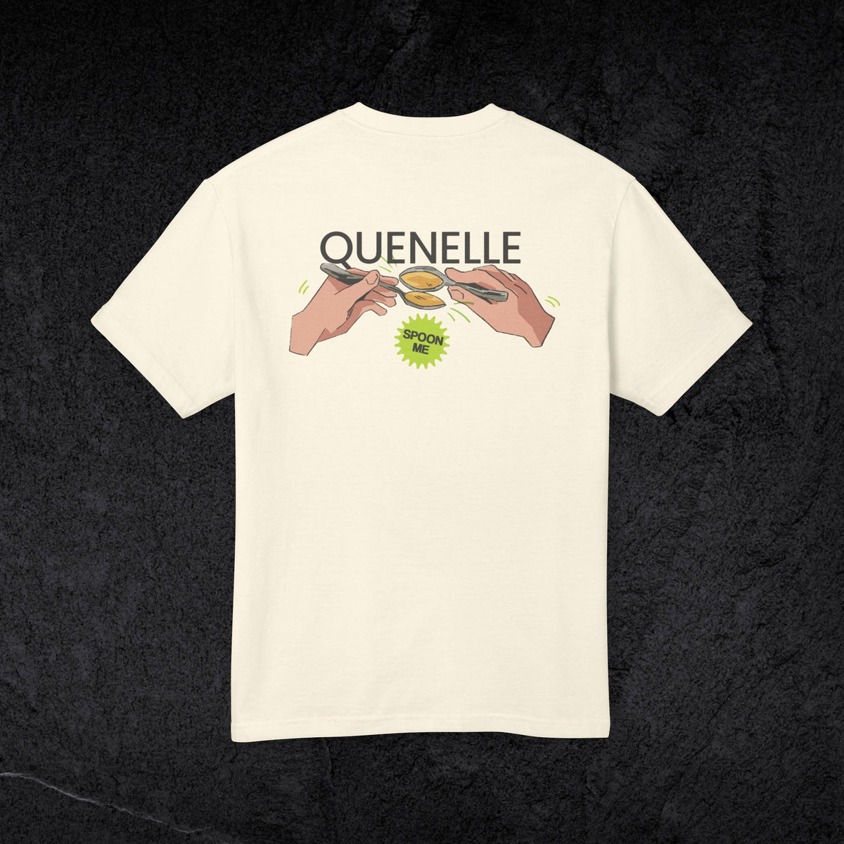 Quenelle Technique - Unisex Heavyweight T-shirt-T-Shirt-gift ideas for foodies-Knife Shift