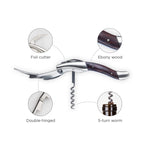 Admiral Heavyweight Corkscrew with Ebony Wood Handle - Knife Shift