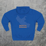 Ricotta Romana Cheese Map - Midweight Hoodie-Hoodie-gift ideas for foodies-Knife Shift