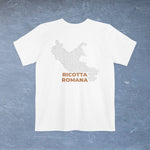 Ricotta Romana Cheese Map - Pocket T-shirt-T-Shirt-gift ideas for foodies-Knife Shift