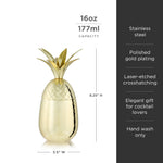 Pacific Pineapple Tumbler in Gold - Knife Shift