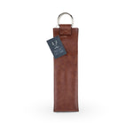 Faux Leather Single-Bottle Wine Tote - Knife Shift