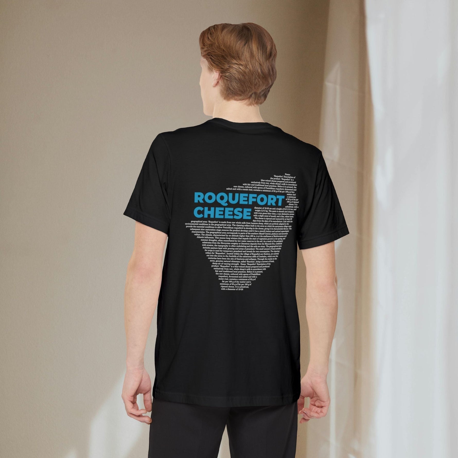 Roquefort Cheese Map - Pocket T-shirt-T-Shirt-gift ideas for foodies-Knife Shift