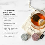 Glacier Rocks Granite Multi-Color Disks Set of 4 - Knife Shift