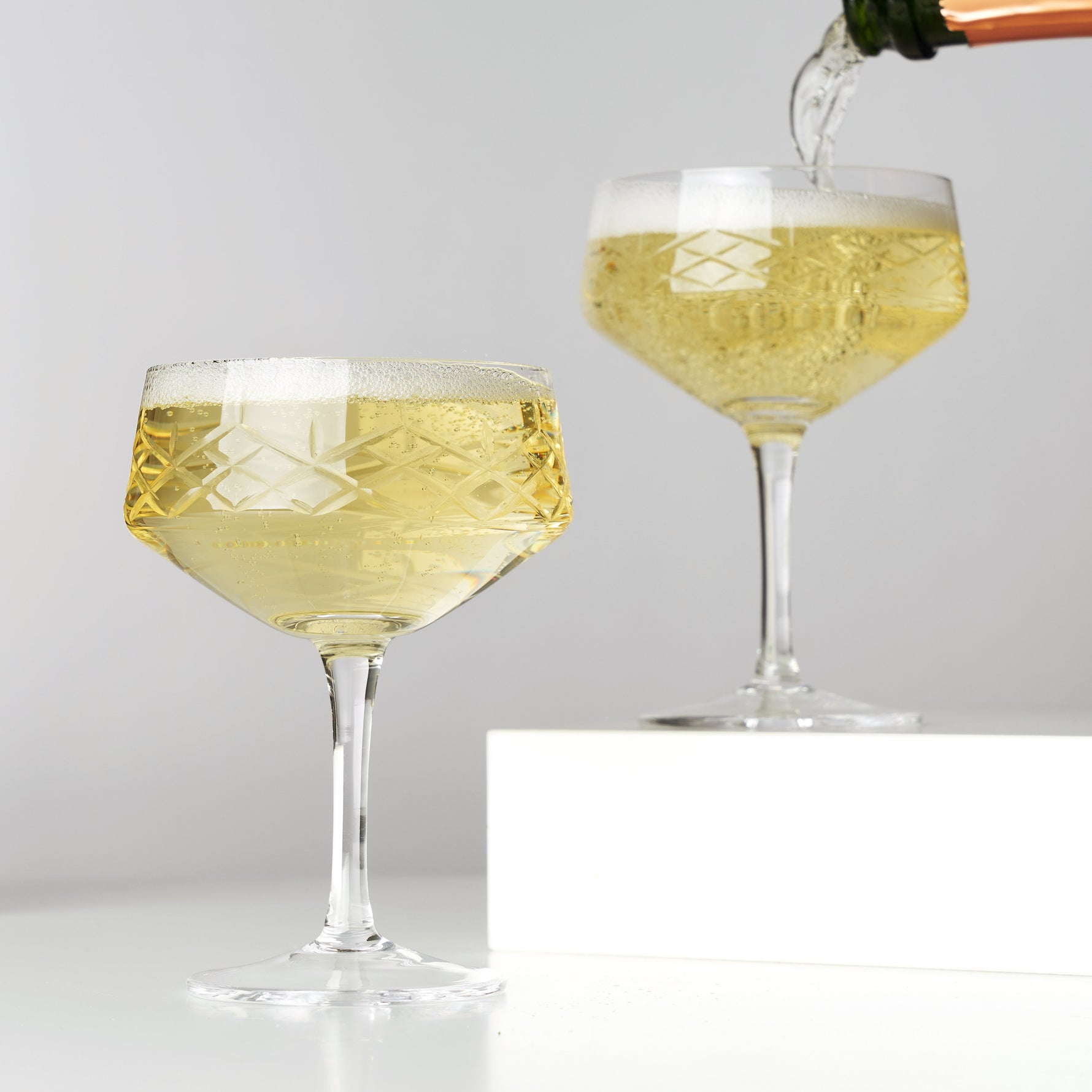 Admiral Crystal Coupe Glasses - Knife Shift