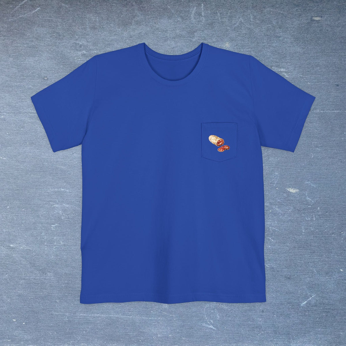 Salame di Varzi Map - Pocket T-shirt-T-Shirt-gift ideas for foodies-Knife Shift