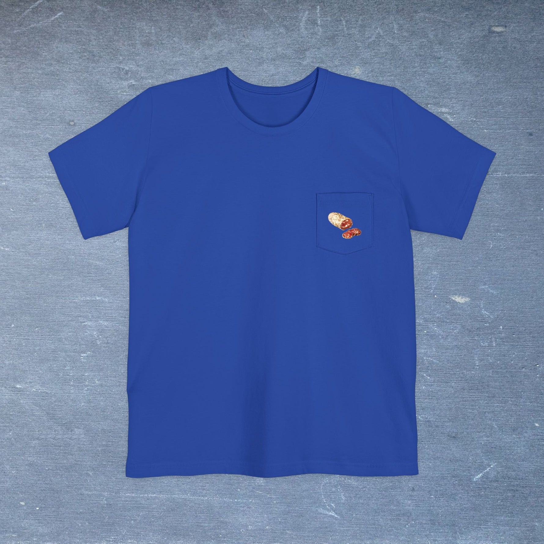 Salame di Varzi Map - Pocket T-shirt-T-Shirt-gift ideas for foodies-Knife Shift