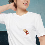 Salame di Varzi Map - Pocket T-shirt-T-Shirt-gift ideas for foodies-Knife Shift