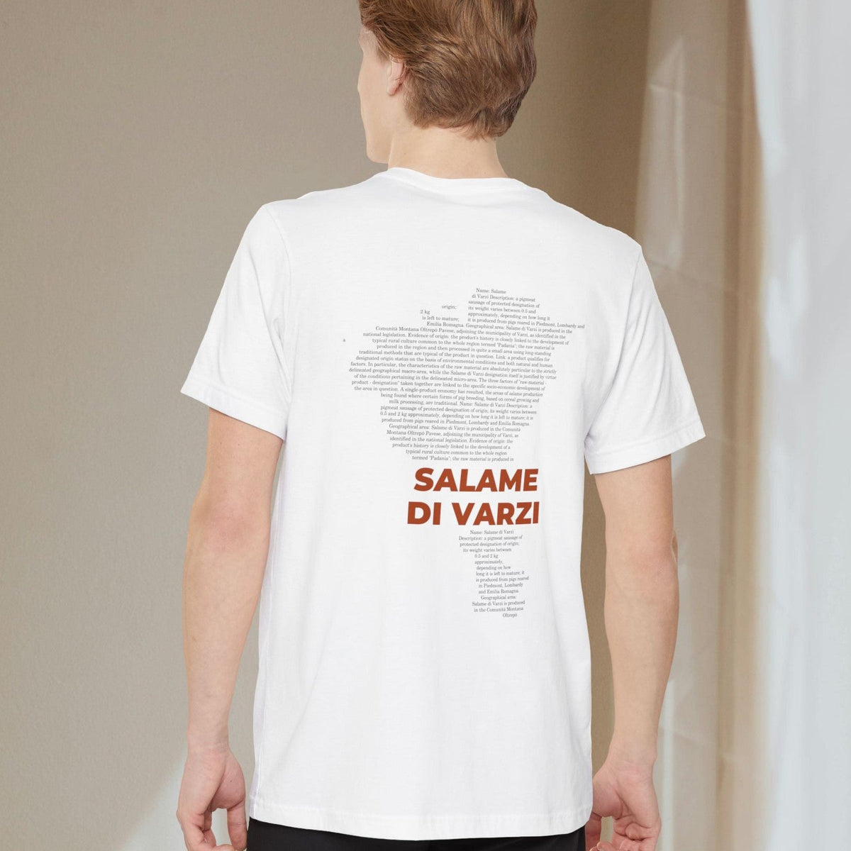 Salame di Varzi Map - Pocket T-shirt-T-Shirt-gift ideas for foodies-Knife Shift