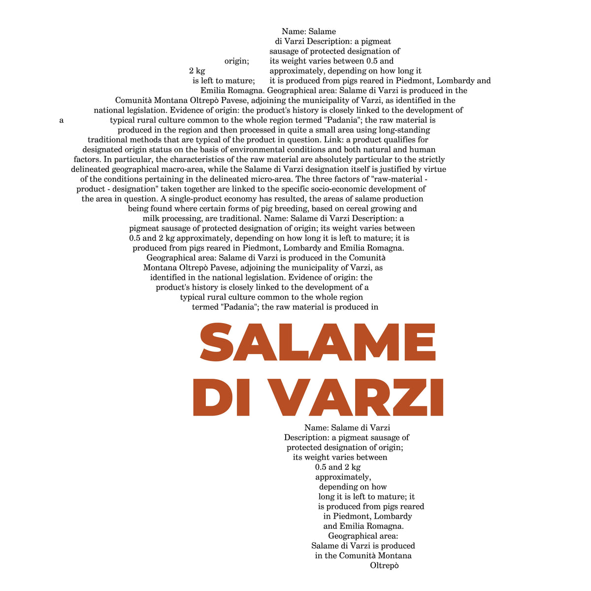 Salame di Varzi Map - Pocket T-shirt-T-Shirt-gift ideas for foodies-Knife Shift