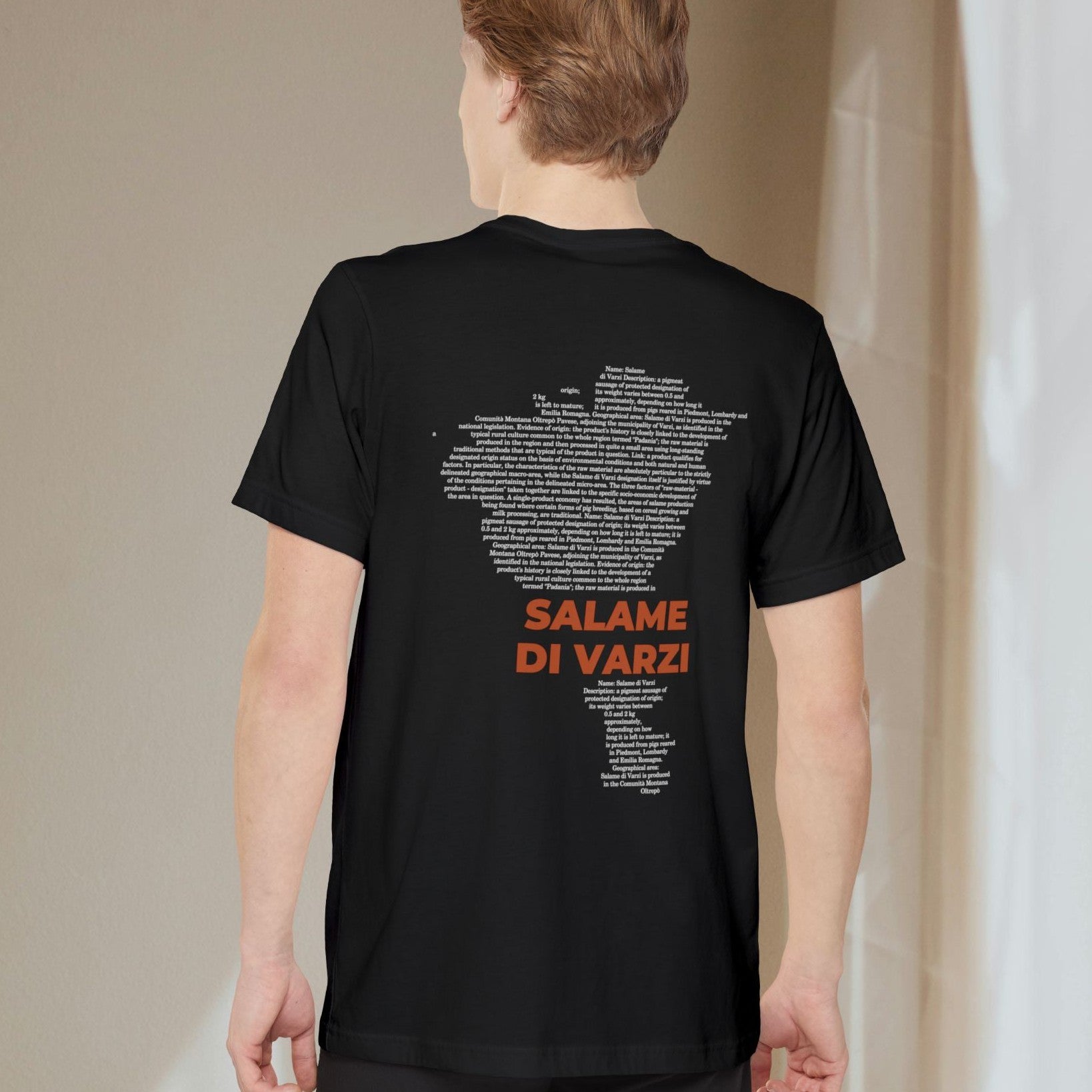 Salame di Varzi Map - Pocket T-shirt-T-Shirt-gift ideas for foodies-Knife Shift