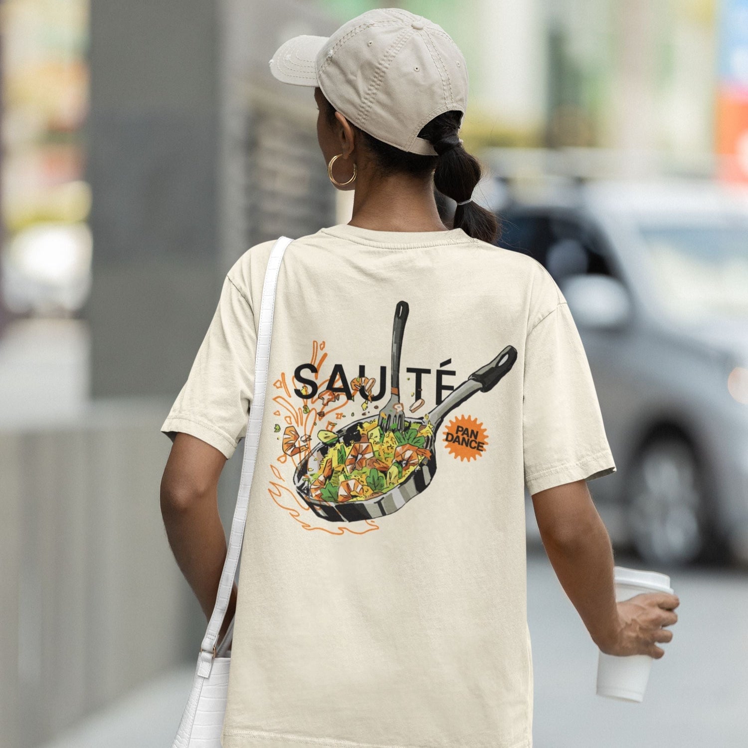 Sauté Technique - Unisex Heavyweight T-shirt-T-Shirt-gift ideas for foodies-Knife Shift