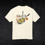 Sauté Technique - Unisex Heavyweight T-shirt-T-Shirt-gift ideas for foodies-Knife Shift