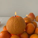 Large Orange Candle - Knife Shift
