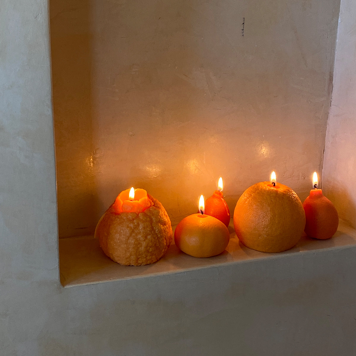 Large Dekopon Orange Candle - Knife Shift
