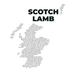 Scotch Lamb Map - Pocket T-shirt-T-Shirt-gift ideas for foodies-Knife Shift