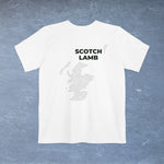 Scotch Lamb Map - Pocket T-shirt-T-Shirt-gift ideas for foodies-Knife Shift