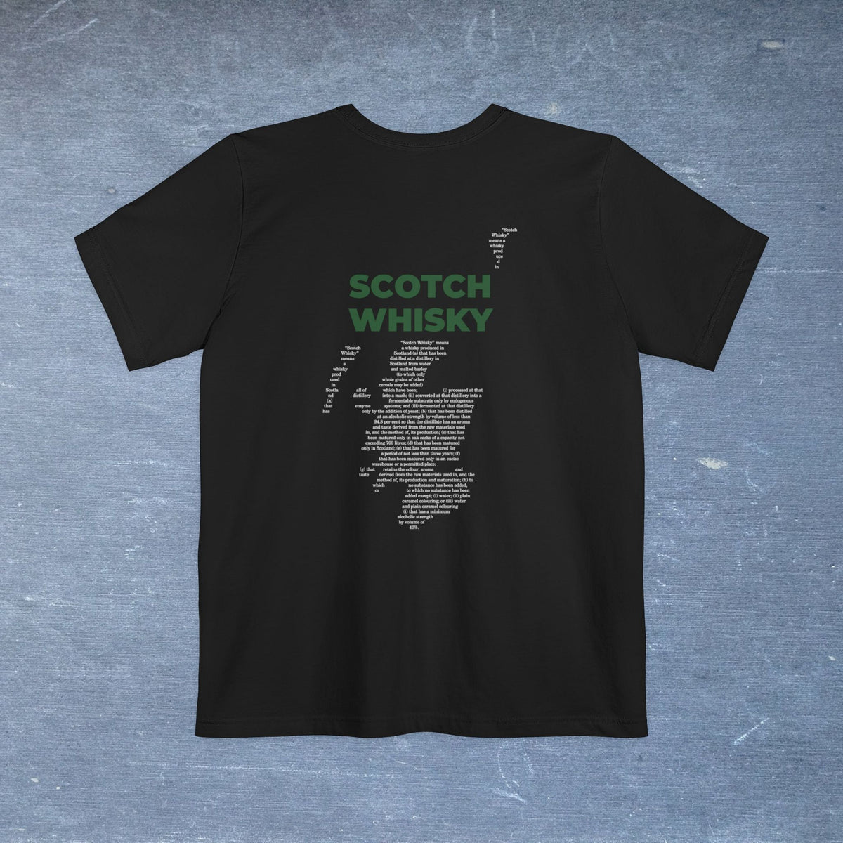 Scotch Whisky Map - Pocket T-shirt-T-Shirt-gift ideas for foodies-Knife Shift