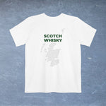 Scotch Whisky Map - Pocket T-shirt-T-Shirt-gift ideas for foodies-Knife Shift