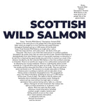 Scottish Wild Salmon Map - Pocket T-shirt-T-Shirt-gift ideas for foodies-Knife Shift