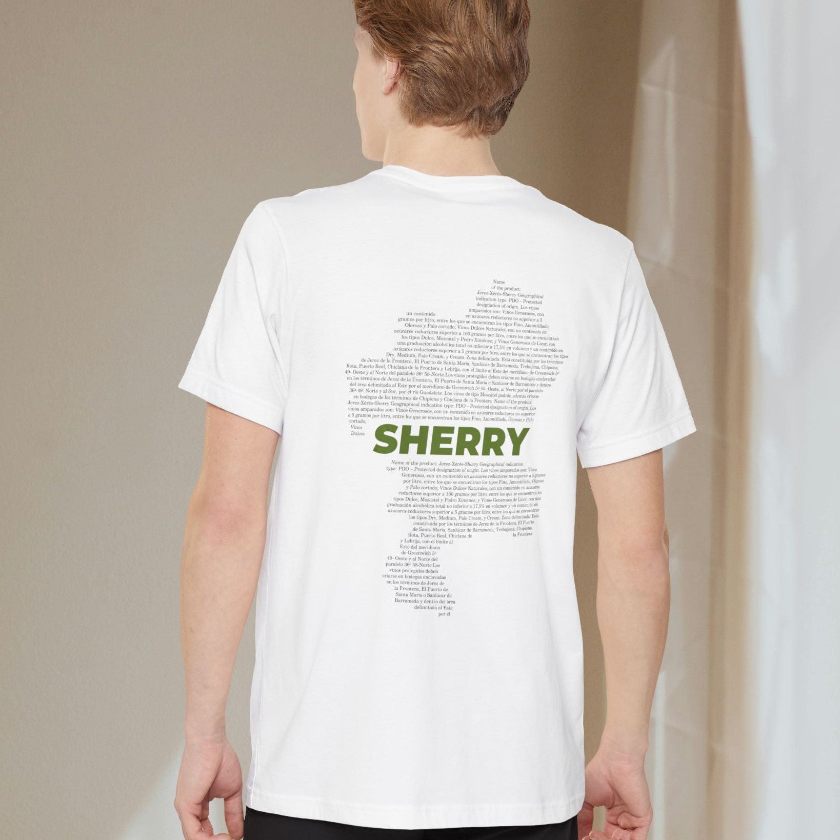 Sherry Wine Map - Pocket T-shirt-T-Shirt-gift ideas for foodies-Knife Shift