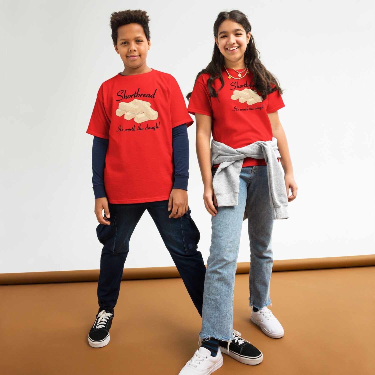 "Shortbread: It's Worth the Dough!" Youth classic tee - Knife Shift