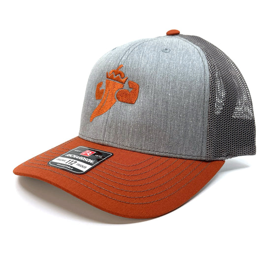 Powerful Pepper Hat: Grey & Bronze - Knife Shift