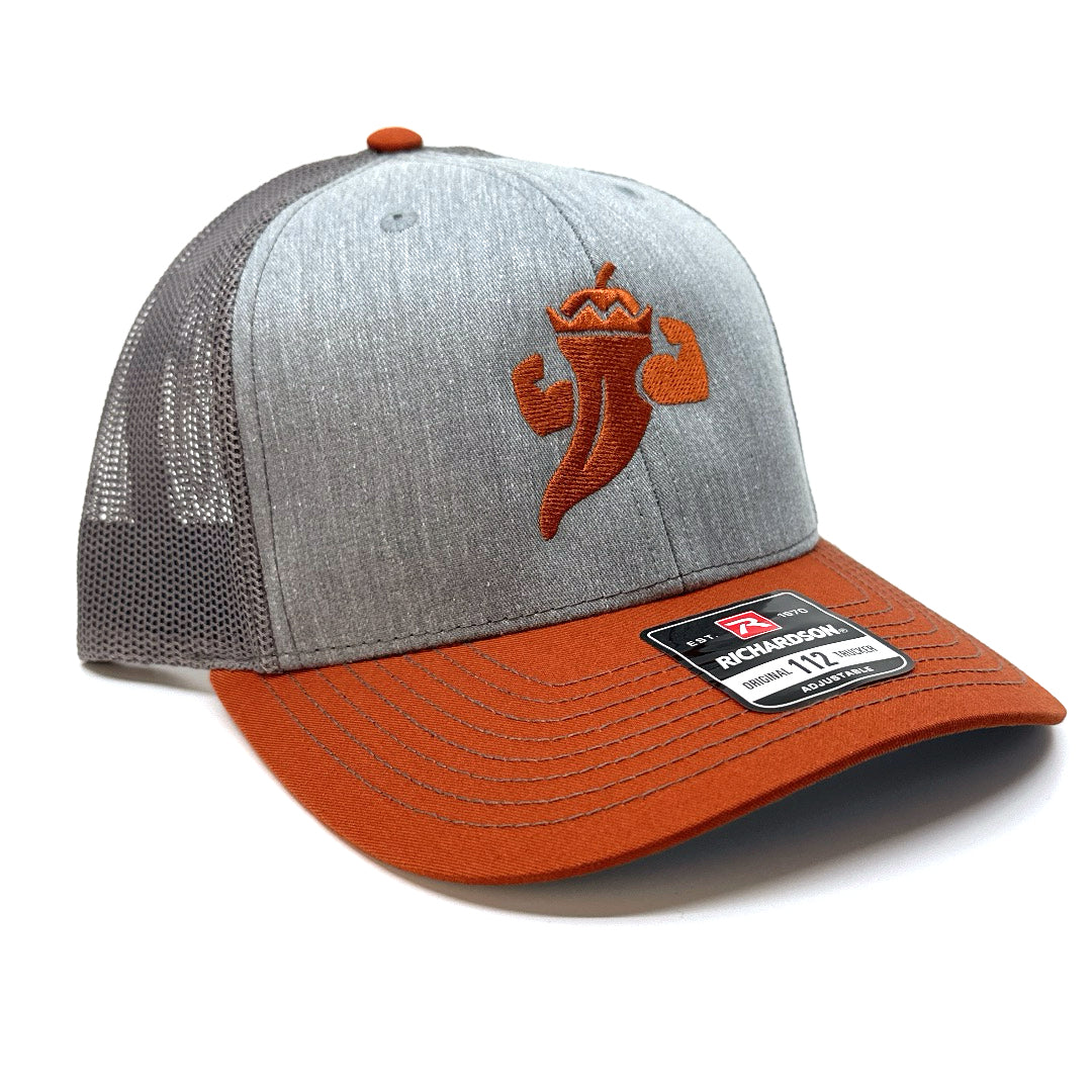 Powerful Pepper Hat: Grey & Bronze - Knife Shift