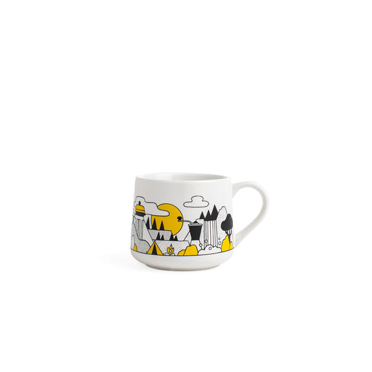 Kevin Tudball - Coffee Mountain - 12oz Crescent Mug - Knife Shift