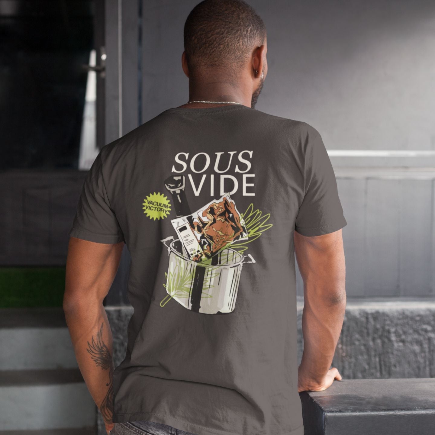 Sous Vide Technique - Unisex Heavyweight T-shirt-T-Shirt-gift ideas for foodies-Knife Shift