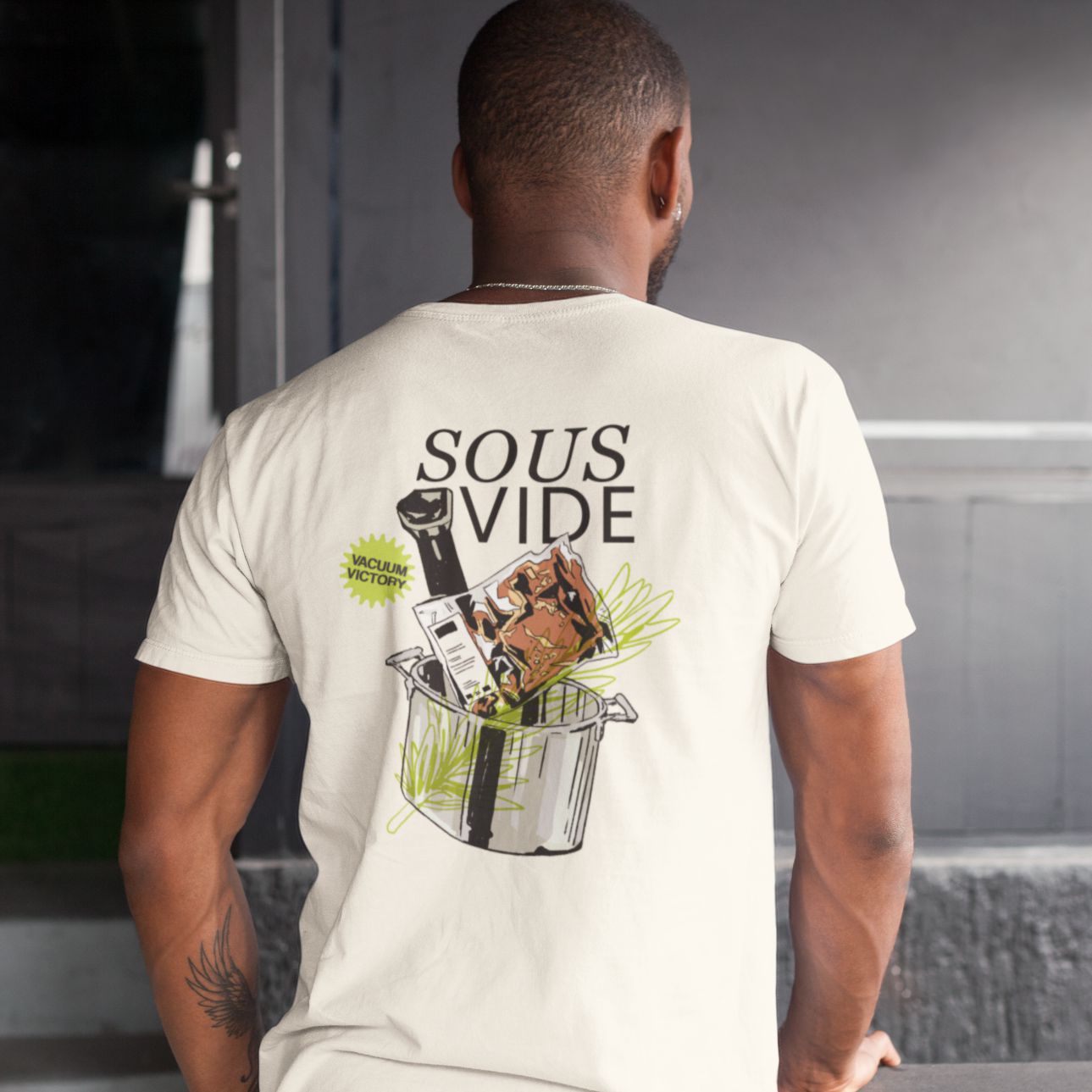 Sous Vide Technique - Unisex Heavyweight T-shirt-T-Shirt-gift ideas for foodies-Knife Shift