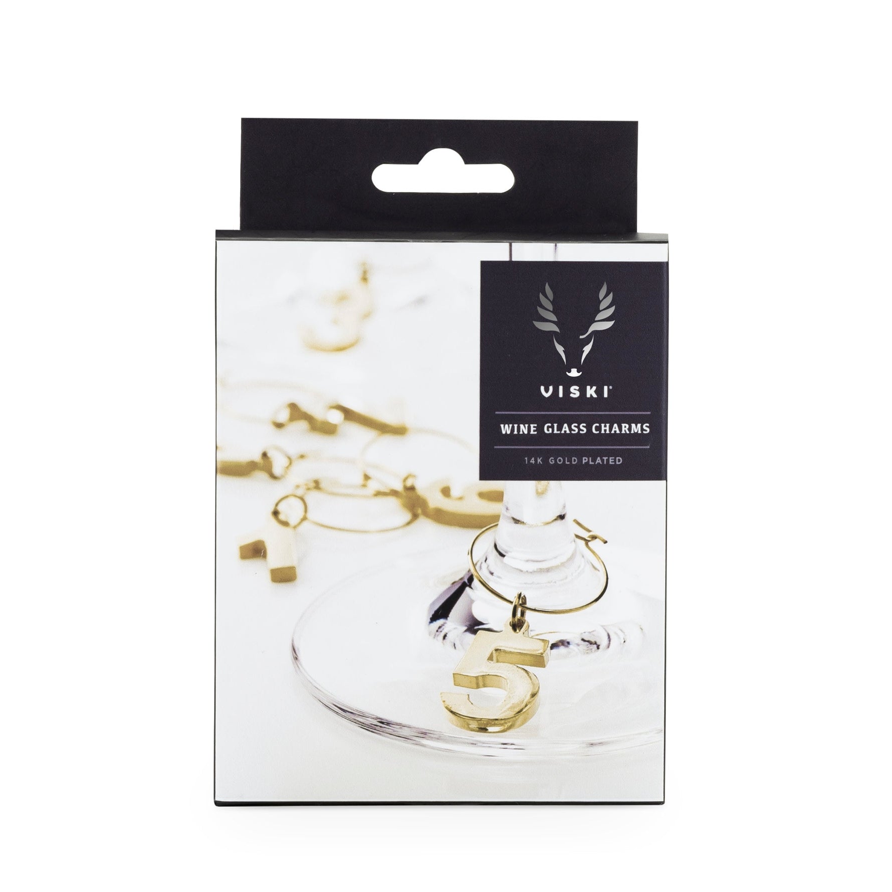 Gold Plated Wine Charms - Knife Shift