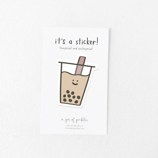 Boba Vinyl Sticker - Knife Shift