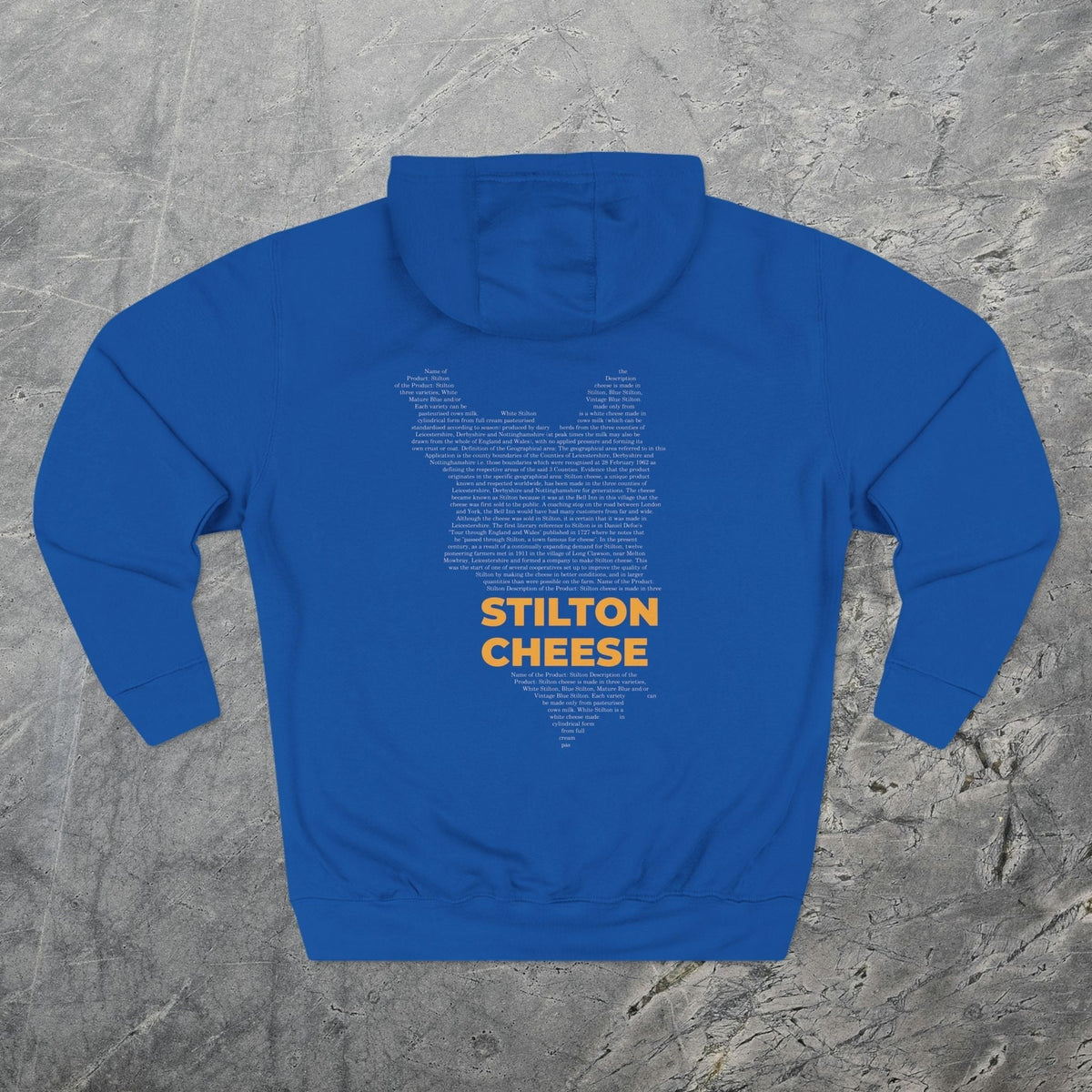 Stilton Cheese Map - Midweight Hoodie-Hoodie-gift ideas for foodies-Knife Shift