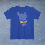 Stilton Cheese Map - Pocket T-shirt-T-Shirt-gift ideas for foodies-Knife Shift